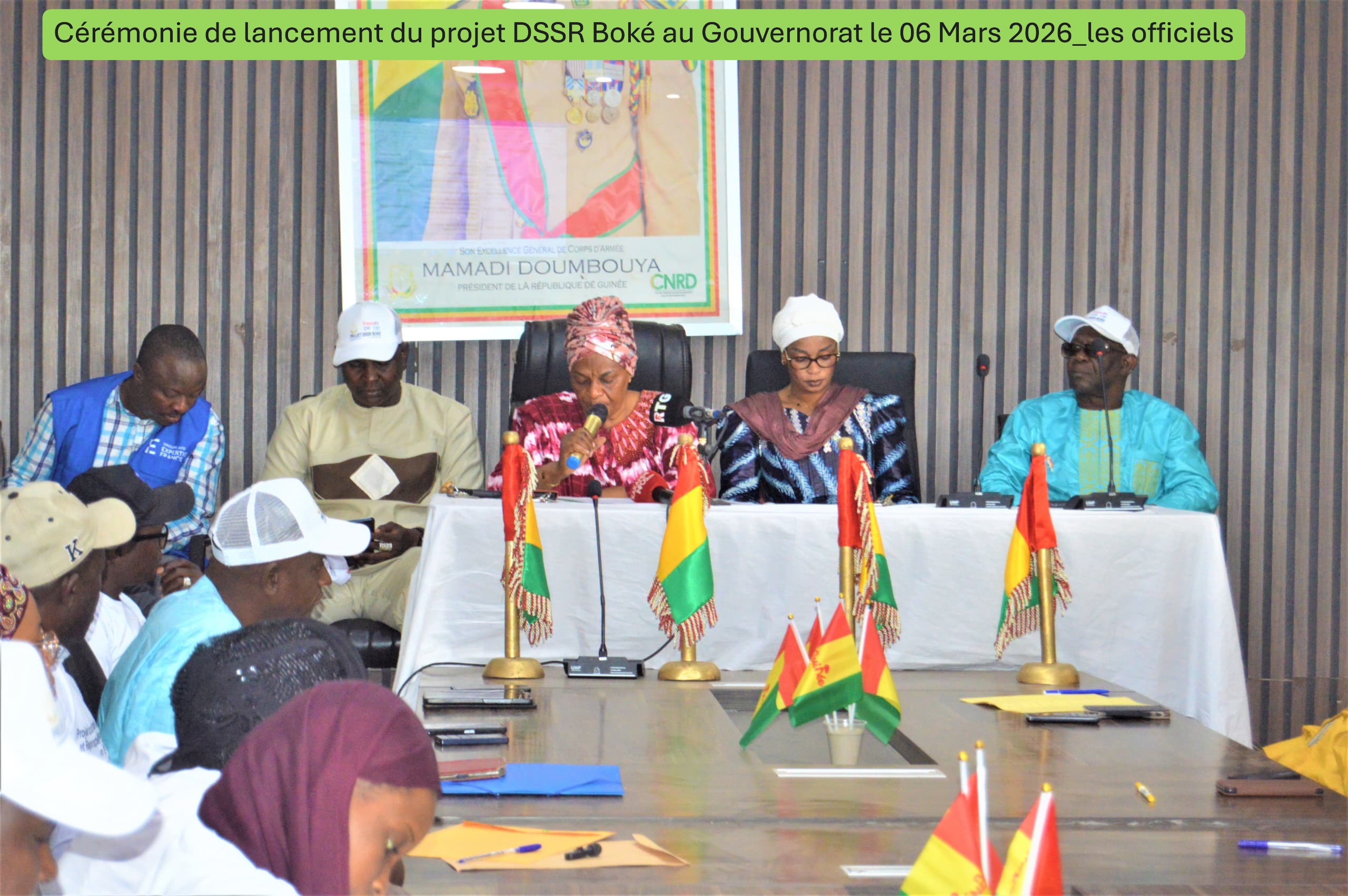 Cérémonie lancement du projet DSSR les officiels